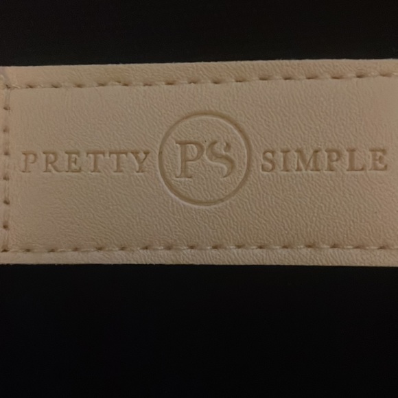 Black Pretty Simple canvas pouch - Picture 2 of 3